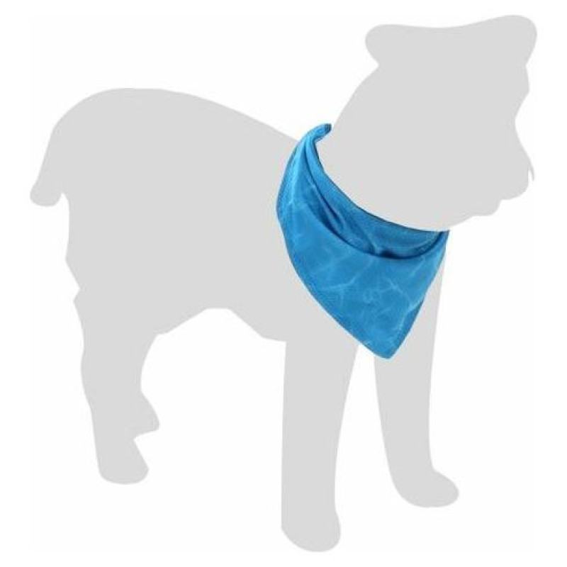 Flamingo FRESK atvēsino&scaron;a kakla siksna S BLUE 55x22cm