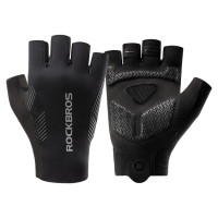 Rockbros cycling gloves spring/summer/autumn, short fingers, size: S - black