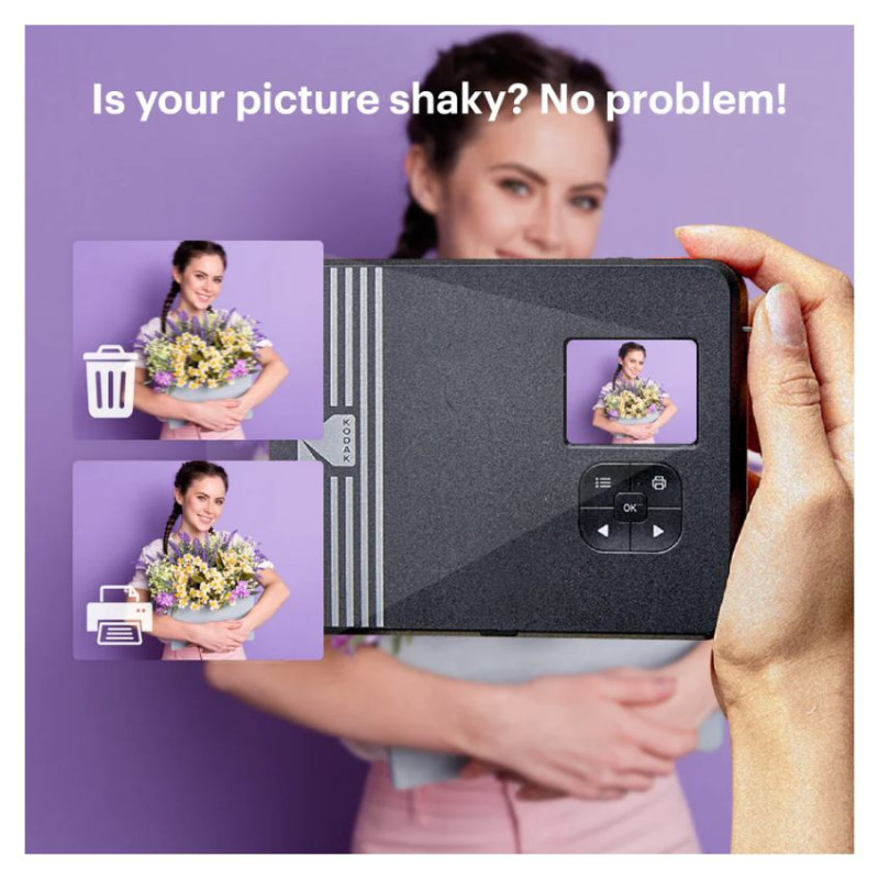 Kodak Mini Shot 3 Square Retro Instant Camera and Printer Yellow