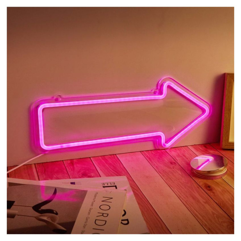 Manta SNL107PK Style Neon Lights ARROW  pink