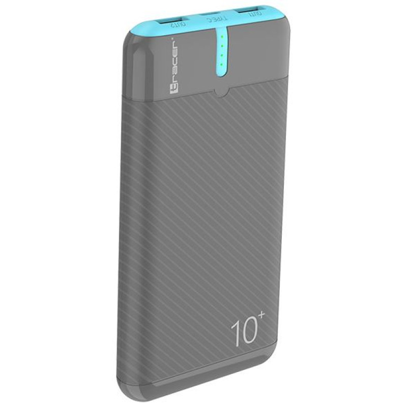 Tracer 47514 EnerGo 10000mAh Power Bank gray/blue
