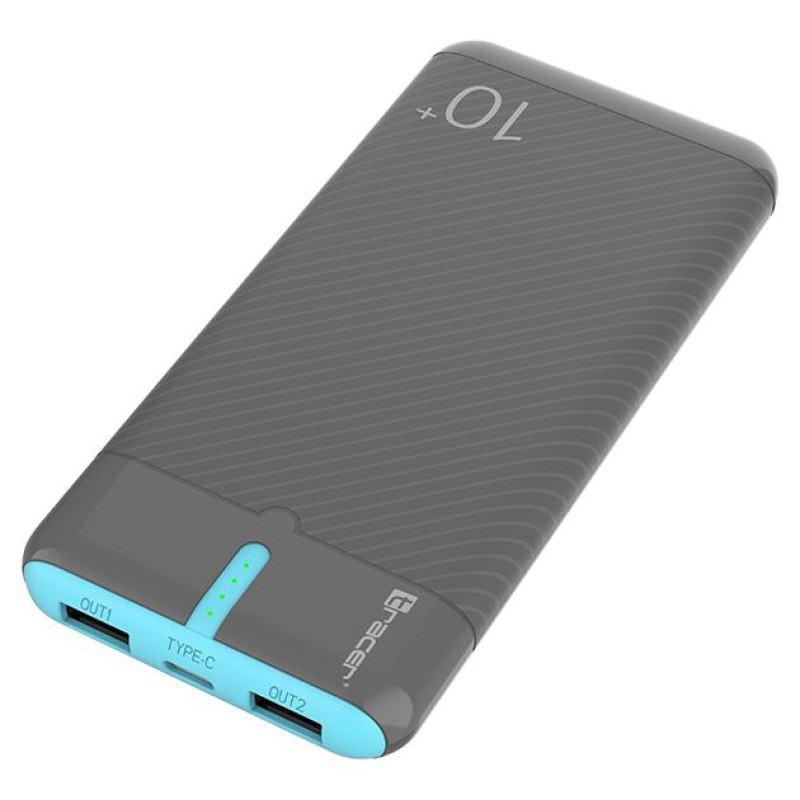 Tracer 47514 EnerGo 10000mAh Power Bank gray/blue