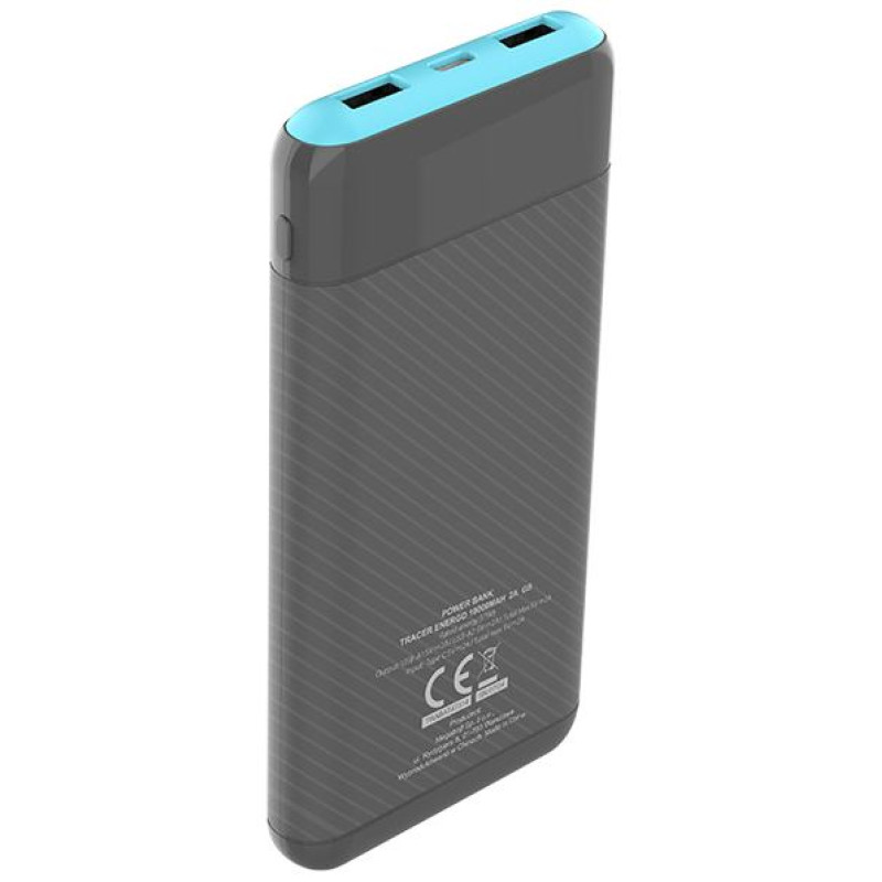 Tracer 47514 EnerGo 10000mAh Power Bank gray/blue