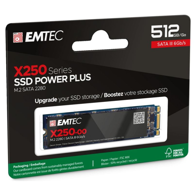 Emtec SSD M2 Sata X250 512GB Power Plus