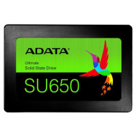 Adata SSD|ADATA|SU650|256GB|SATA 3.0|3D NAND|Write speed 450 MBytes/sec|Read speed 520 MBytes/sec|2,5"|TBW 140 TB|MTBF 2000000 hours|ASU650SS-256GT-R