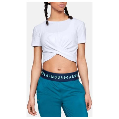 Under Armour T-shirt Under Armor Lightweight Lux Crop Tee W 1305484-100 (XL)