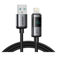 Joyroom S-A16 Pro Prism Series 3A USB-A - Lightning Cable with Display 1.2m - Black
