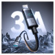 Joyroom S-A16 Pro Prism Series 3A USB-A - Lightning Cable with Display 1.2m - Black