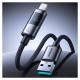 Joyroom S-A16 Pro Prism Series 3A USB-A - Lightning Cable with Display 1.2m - Black