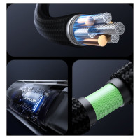 Joyroom S-A16 Pro Prism Series 3A USB-A - Lightning Cable with Display 1.2m - Black