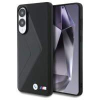 BMW Leather Oversized Stripes MagSafe case for Samsung Galaxy S25 Edge - black