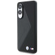 BMW Leather Oversized Stripes MagSafe case for Samsung Galaxy S25 Edge - black