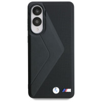 BMW Leather Oversized Stripes MagSafe case for Samsung Galaxy S25 Edge - black