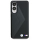 BMW Leather Oversized Stripes MagSafe case for Samsung Galaxy S25 Edge - black
