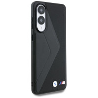 BMW Leather Oversized Stripes MagSafe case for Samsung Galaxy S25 Edge - black