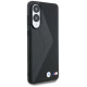 BMW Leather Oversized Stripes MagSafe case for Samsung Galaxy S25 Edge - black