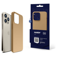 3Mk Protection 3mk Hardy Silicone MagCase for iPhone 15 Pro Max - Gold