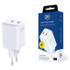 3Mk Protection 3mk Hyper Charger PD 45W QC4+ PPS 2C Super-Fast Charge 2.0 Wall Charger - White