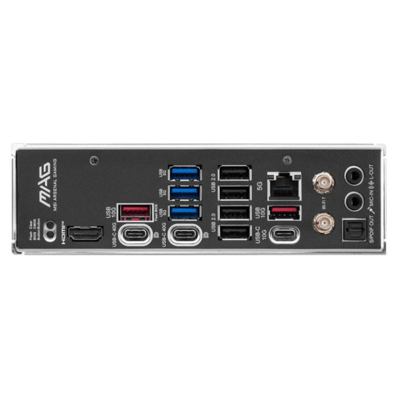 MSI Mainboard|MSI|AMD X870|SAM5|ATX|Memory DDR5|Memory slots 4|1xPCI-Express 1x|3xPCI-Express 16x|4xM.2|1xHDMI|1xAudio-In|1xAudio-Out|4xUSB 2.0|4xUSB 3.2|3xUSB-C|1xRJ45|MAGX870TOMAHAWKWIFI