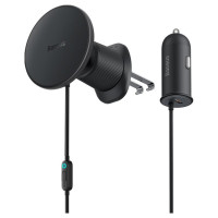 Baseus MagSafe 15W USB C 25W Baseus CW01 inductive car charger - black