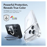ESR Classic Hybrid Kickstand MagSafe Case for iPhone 17 Pro - Clear Black