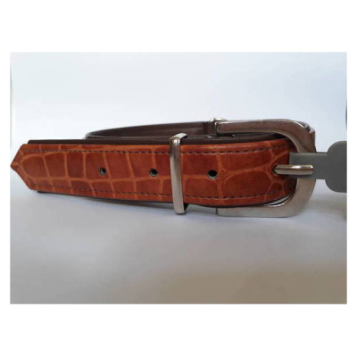 Hunter Kakla siksna Croque Art 65 maklslīga āda Kroko lgai&scaron;i brūna/brūna