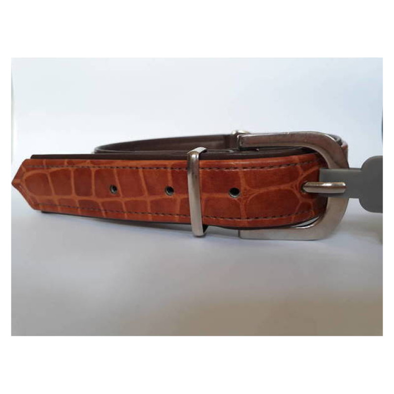 Hunter Kakla siksna Croque Art 65 maklslīga āda Kroko lgai&scaron;i brūna/brūna