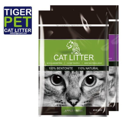 Tiger Pet Apple Scent 10 l - cementējo&scaron;i pakai&scaron;i kaķu tualetei
