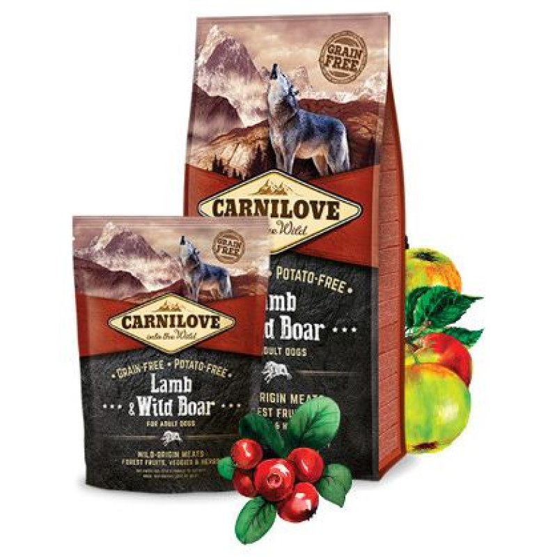 Carnilove Lamb & Wild Boar for Adult 12 kg barība suņiem