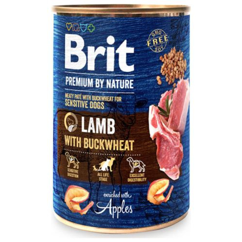 Brit Premium by Nature wet Lamb with Buckwheat 400 g mitrā barība suņiem