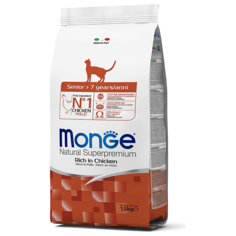 Monge Cat Senior Rich in Chicken 1,5 kg