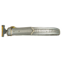 Hunter Collar Modern Art Deluxe 55 nickel Faux Leather silver/Faux Leather si