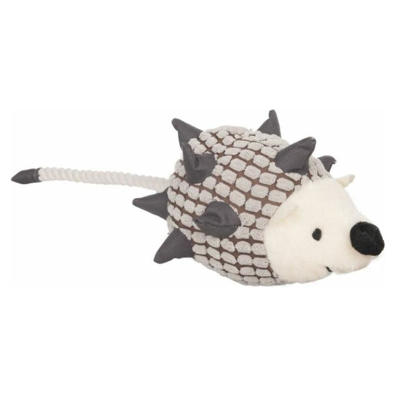Flamingo plī&scaron;a rotaļlieta suņiem PLUSH HEDGEHOG AND ROPE 45cm