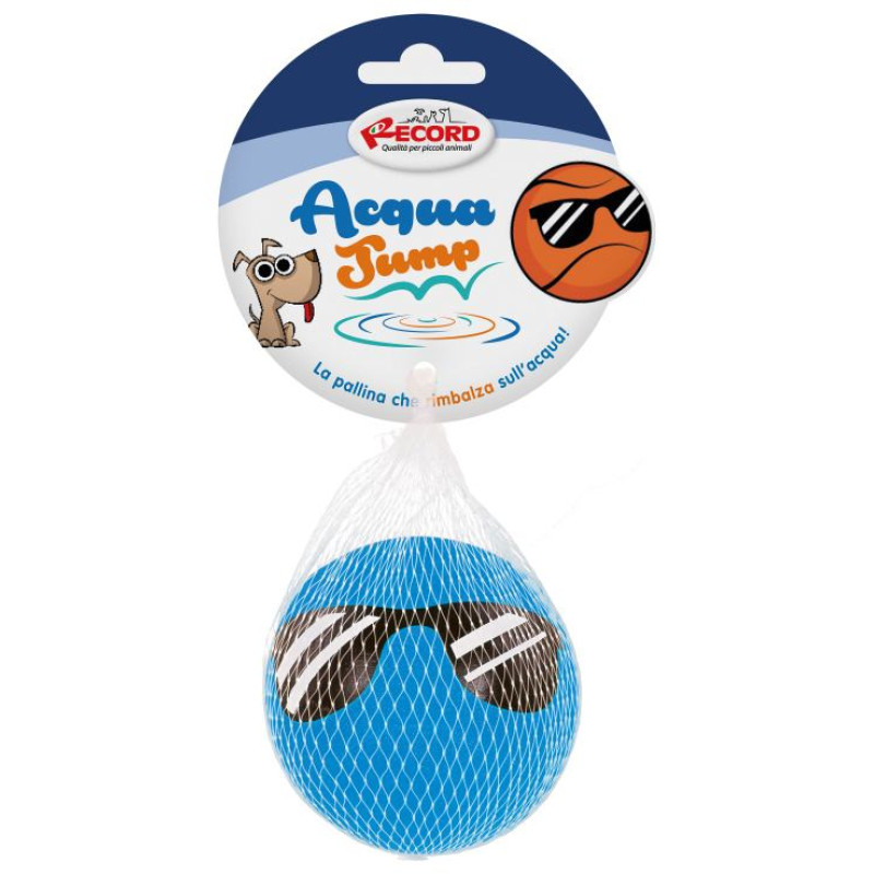Record Rotaļlieta suņiem Aqua Jump 7cm zila