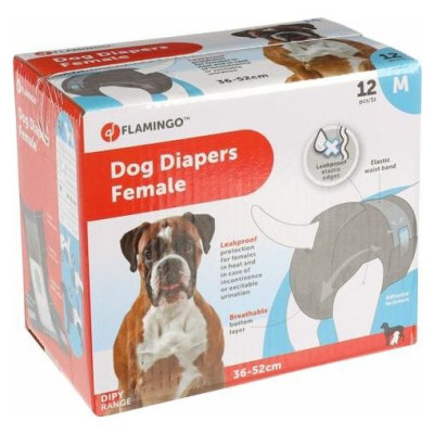 Flamingo autiņi suņiem M 36-52cm 12gab.