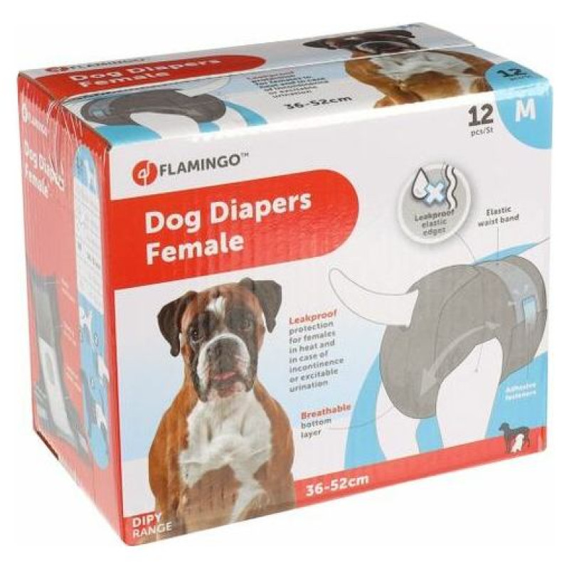 Flamingo autiņi suņiem M 36-52cm 12gab.