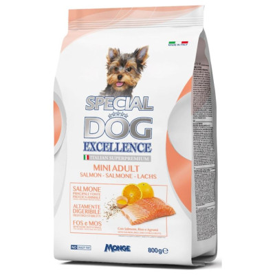 Special Dog Excellence Mini Adult Salmon and Rice 0,8 kg - barība suņiem
