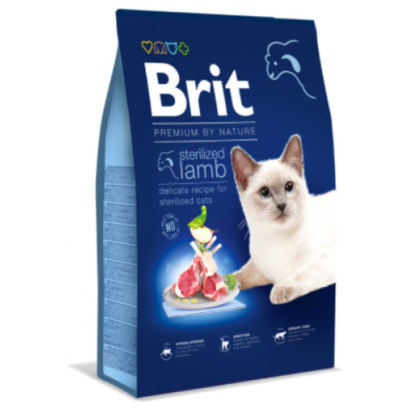 Brit Premium Cat Sterilized Lamb 300 g