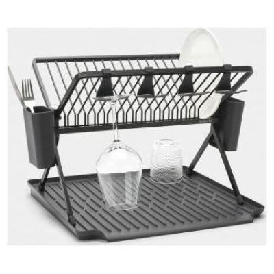 Brabantia saliekams trauku žāvētājs, liels, Dark Grey - 139482