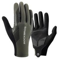 Rockbros 16110006003 shock-absorbing cycling gloves size L - green and black
