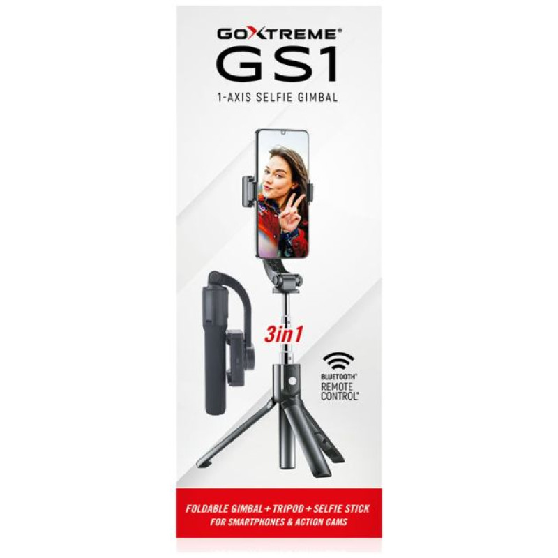 Goxtreme GS1 Foldable Gimbal For Smartphones and Action Cams 55239