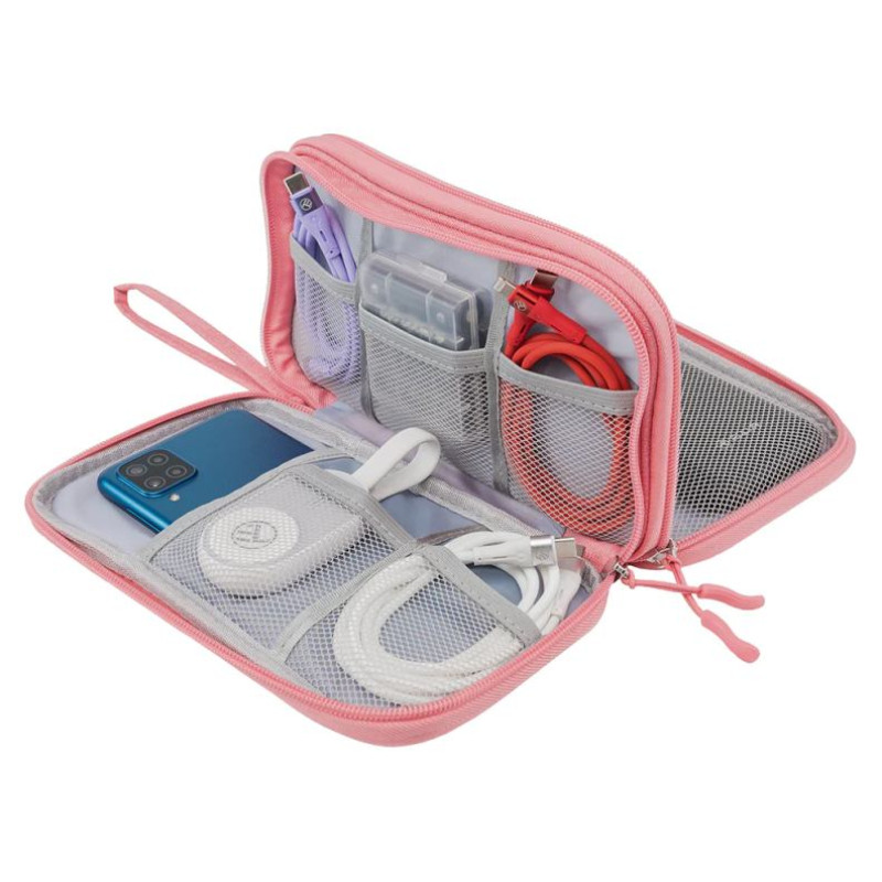 Tellur Universal travel cable organiser Pink