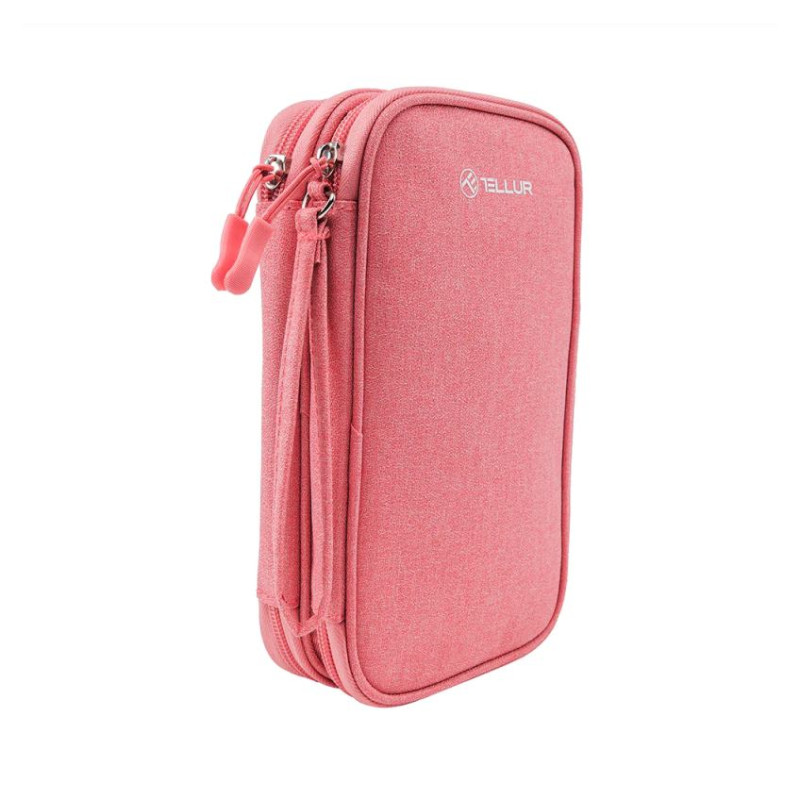 Tellur Universal travel cable organiser Pink