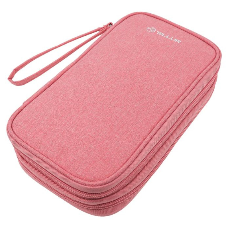 Tellur Universal travel cable organiser Pink