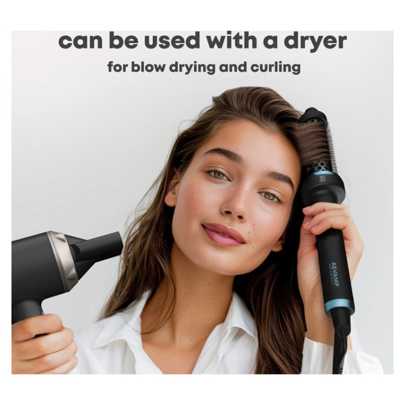 Revamp BR-1300A-EU Ceramic & Ionic 30mm Hot Brush Black