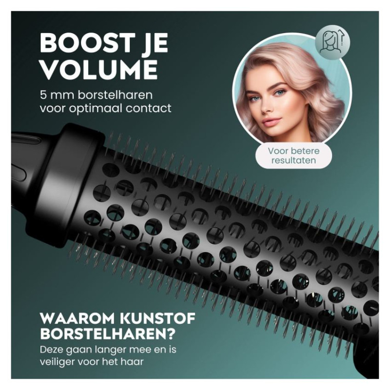 Revamp BR-1300A-EU Ceramic & Ionic 30mm Hot Brush Black