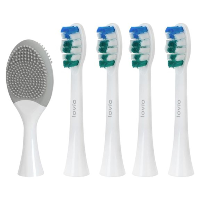 Lovio LVTB124WH-HS SonicProtect PRO Toothbrush Heads Soft White