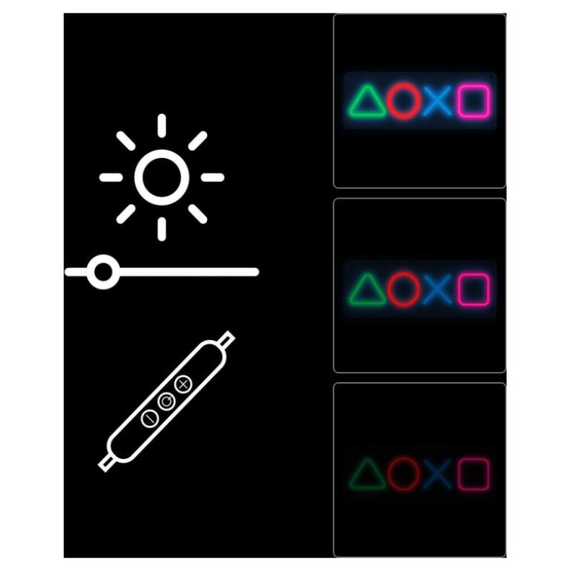 Manta SNL111MT Style Neon Lights GAMING SYMBOLS