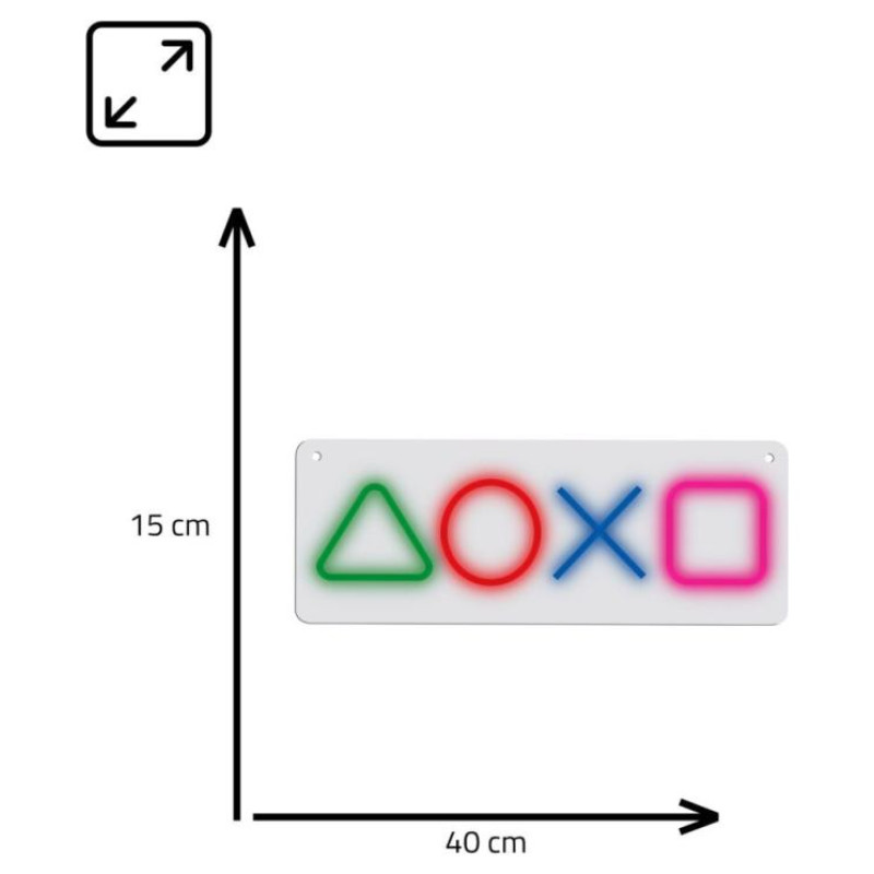 Manta SNL111MT Style Neon Lights GAMING SYMBOLS