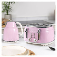 Salter EK5737PNKVDE Retro Rapid Boil Kettle Pink